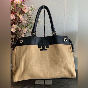 Tory Burch straw tote bag